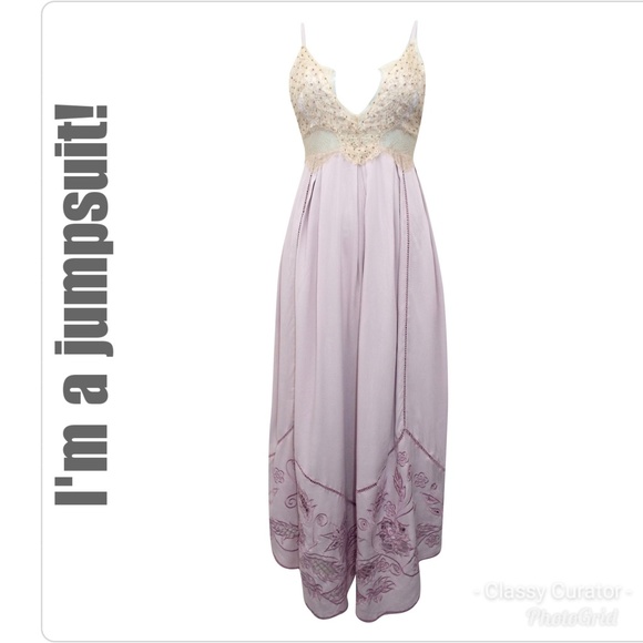 NEW! FREE PEOPLE light lavender jumpsuit - Picture 2 of 9